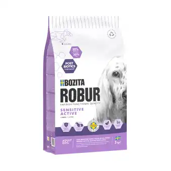 Zooplus Dubbelpak: 2x3kg Bozita Robur Sensitive Graanvrij Active Lam droogvoer voor honden aanbieding