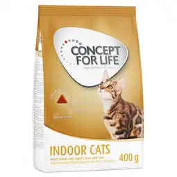 Zooplus 400g Indoor Cats Concept for Life Kattenvoer aanbieding