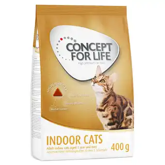 Zooplus 400g Indoor Cats Concept for Life Kattenvoer aanbieding