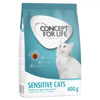 Zooplus 400g Sensitive Cats Concept for Life Kattenvoer aanbieding