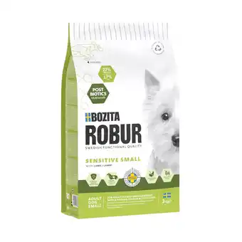 Zooplus Dubbelpak: 2x7,5kg Bozita Robur Adult Small Breed Sensitive Lamb droogvoer voor honden aanbieding