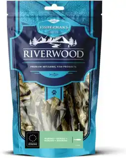 Intratuin Riverwood natuurlijke snack Fisherman's haring 100 g aanbieding