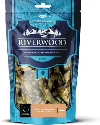 Intratuin Riverwood natuurlijke snack Sprotten Fisherman's 100 g aanbieding
