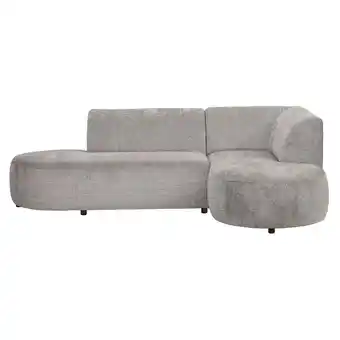 Leen Bakker Hoekbank Luna rechts - stof Cremona - beige - Leen Bakker aanbieding
