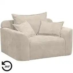 Leen Bakker Loveseat Elsa - stof Eden - beige - Leen Bakker aanbieding