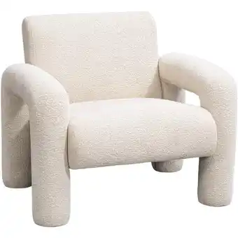 Leen Bakker Fauteuil Puck - crème - Leen Bakker aanbieding
