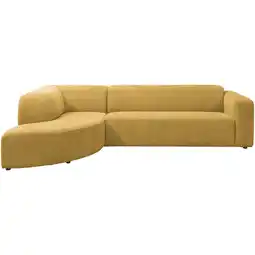 Leen Bakker Hoekbank Astoria links - Venro - okergeel - Leen Bakker aanbieding