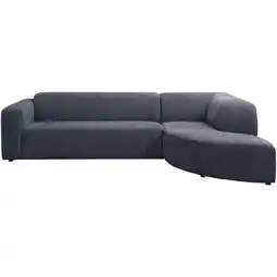 Leen Bakker Hoekbank Astoria rechts - Venro - donkerblauw - Leen Bakker aanbieding