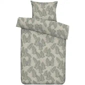 Leen Bakker Dekbedovertrek Lewis - zand/taupe - 140x220 cm - Leen Bakker aanbieding