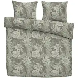 Leen Bakker Dekbedovertrek Joep - groen - 240x220 cm - Leen Bakker aanbieding