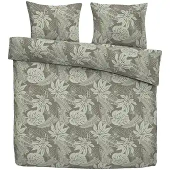 Leen Bakker Dekbedovertrek Joep - groen - 240x220 cm - Leen Bakker aanbieding