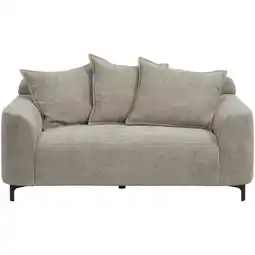 Leen Bakker Bank Elsa 2-zits - stof Eden- taupe - Leen Bakker aanbieding