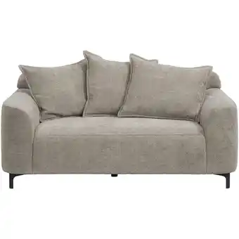 Leen Bakker Bank Elsa 2-zits - stof Eden- taupe - Leen Bakker aanbieding