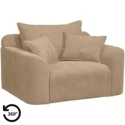 Leen Bakker Loveseat Elsa - stof Anthology - taupe - Leen Bakker aanbieding