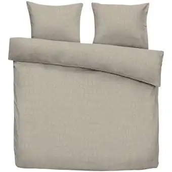 Leen Bakker Dekbedovertrek Kiki - beige - 240x220 cm - Leen Bakker aanbieding