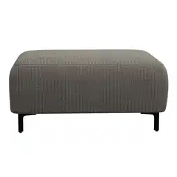 Leen Bakker Hocker Elsa - stof Eden - taupe - Leen Bakker aanbieding