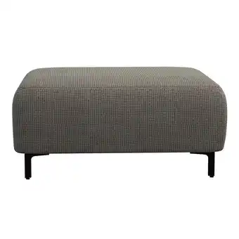 Leen Bakker Hocker Elsa - stof Eden - taupe - Leen Bakker aanbieding