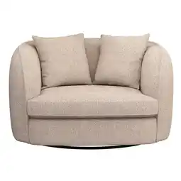 Leen Bakker Loveseat Enzio - stof Wales - taupe - Leen Bakker aanbieding