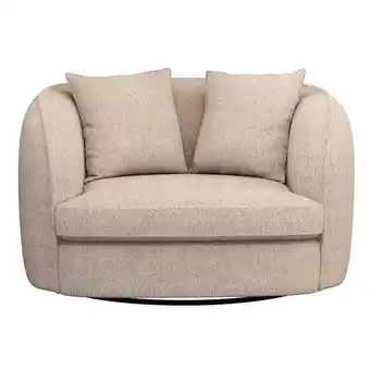 Leen Bakker Loveseat Enzio - stof Wales - taupe - Leen Bakker aanbieding