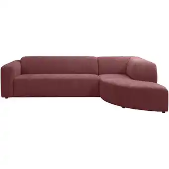 Leen Bakker Hoekbank Astoria rechts - Venro - wijnrood - Leen Bakker aanbieding