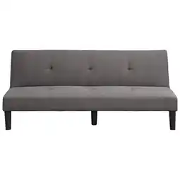 Leen Bakker Slaapbank Cairns - antraciet - 75x188x88 cm - Leen Bakker aanbieding