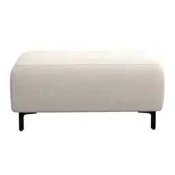 Leen Bakker Hocker Elsa - stof Eden - beige - Leen Bakker aanbieding