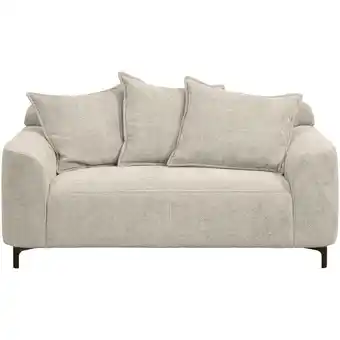 Leen Bakker Bank Elsa 2-zits - stof Eden - beige - Leen Bakker aanbieding