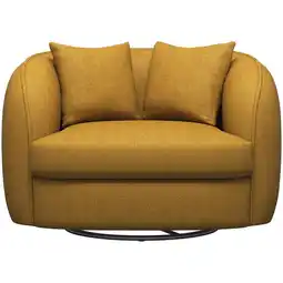 Leen Bakker Loveseat Enzio - stof Elephant - okergeel - Leen Bakker aanbieding