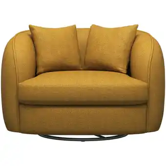 Leen Bakker Loveseat Enzio - stof Elephant - okergeel - Leen Bakker aanbieding