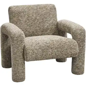Leen Bakker Fauteuil Puck - bruin melange - Leen Bakker aanbieding