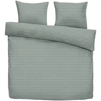 Leen Bakker Dekbedovertrek Becky - groen - 240x220 cm - Leen Bakker aanbieding