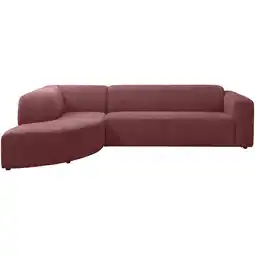 Leen Bakker Hoekbank Astoria links - Venro - wijnrood - Leen Bakker aanbieding