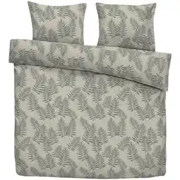 Leen Bakker Dekbedovertrek Lewis - zand/taupe - 240x220 cm - Leen Bakker aanbieding