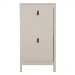 Leen Bakker Schoenenkast Madeira - greige - 102,9x53,8x24,6 cm - Leen Bakker aanbieding
