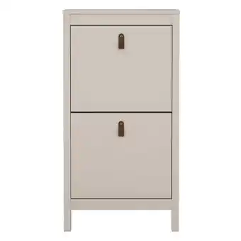 Leen Bakker Schoenenkast Madeira - greige - 102,9x53,8x24,6 cm - Leen Bakker aanbieding