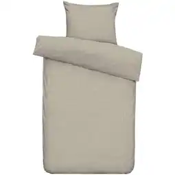 Leen Bakker Dekbedovertrek Kiki - beige - 140x220 cm - Leen Bakker aanbieding