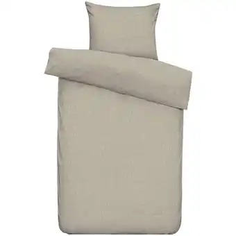Leen Bakker Dekbedovertrek Kiki - beige - 140x220 cm - Leen Bakker aanbieding
