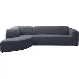 Leen Bakker Hoekbank Astoria links - Venro - donkerblauw - Leen Bakker aanbieding