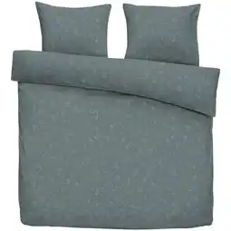Leen Bakker Dekbedovertrek Vedor - grijs/blauw - 200x220 cm - Leen Bakker aanbieding