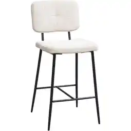 Leen Bakker Barkruk Lars - crème - Leen Bakker aanbieding