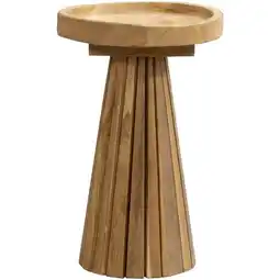 Leen Bakker Bijzettafel Mawar - naturel - 30x30x45 cm - Leen Bakker aanbieding