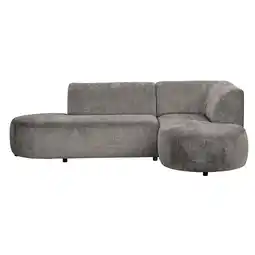 Leen Bakker Hoekbank Luna rechts - stof Cremona - taupe - Leen Bakker aanbieding