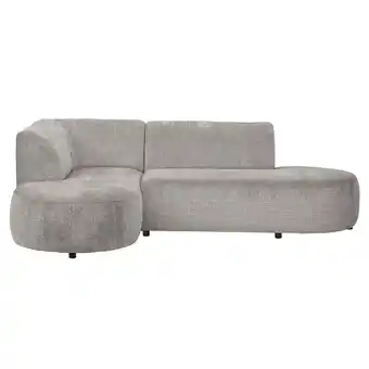 Leen Bakker Hoekbank Luna links - stof Cremona - beige - Leen Bakker aanbieding