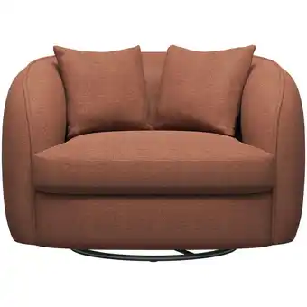 Leen Bakker Loveseat Enzio - stof Pure - terra - Leen Bakker aanbieding
