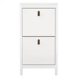 Leen Bakker Schoenenkast Madeira - wit - 102,9x53,8x24,6 cm - Leen Bakker aanbieding