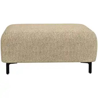Leen Bakker Hocker Elsa - stof Anthology - taupe - Leen Bakker aanbieding