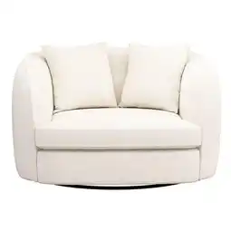 Leen Bakker Loveseat Enzio - stof Sirena - crème - Leen Bakker aanbieding