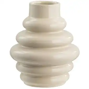 Leen Bakker Vaas Arnica - off-white - keramiek - 30xØ25 cm - Leen Bakker aanbieding
