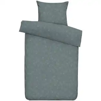 Leen Bakker Dekbedovertrek Vedor - grijs/blauw - 140x220 cm - Leen Bakker aanbieding