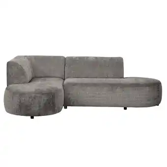 Leen Bakker Hoekbank Luna links - stof Cremona - taupe - Leen Bakker aanbieding